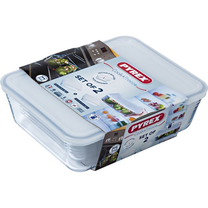Форма для выпечки Pyrex CookFreez прямокутна набір 2 шт (912S951/7646) изображение 3