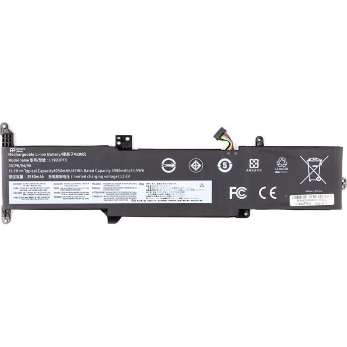 Акумулятор до ноутбука LENOVO Ideapad 3-15 (L19D3PF5) 11.1V 3980mAh PowerPlant (NB482047)