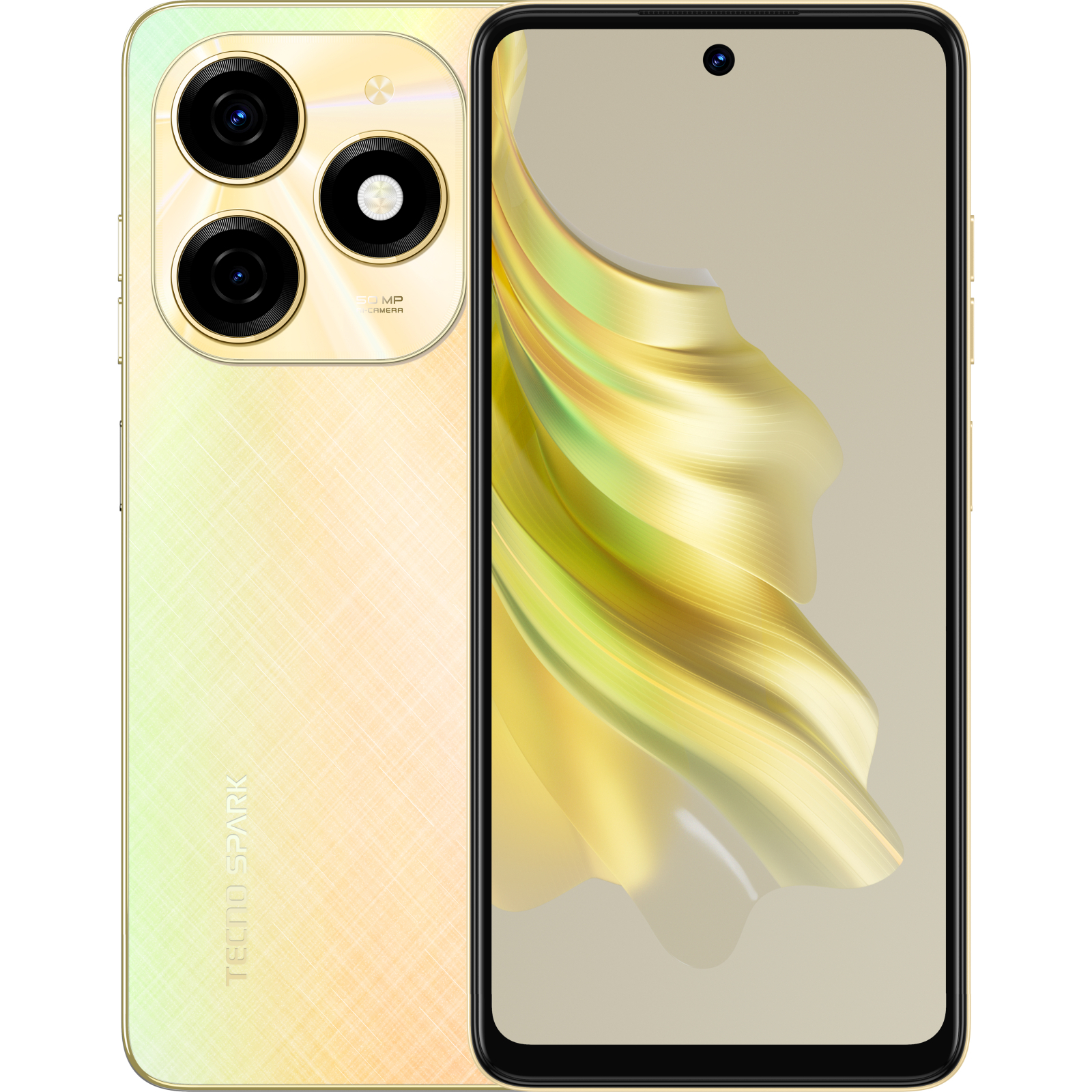 Мобильный телефон Tecno Spark 20 8/256Gb Neon Gold (4894947013577)