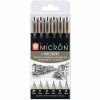 Лайнер Sakura Набор Pigma Micron 6шт, Черный (8710141049449)