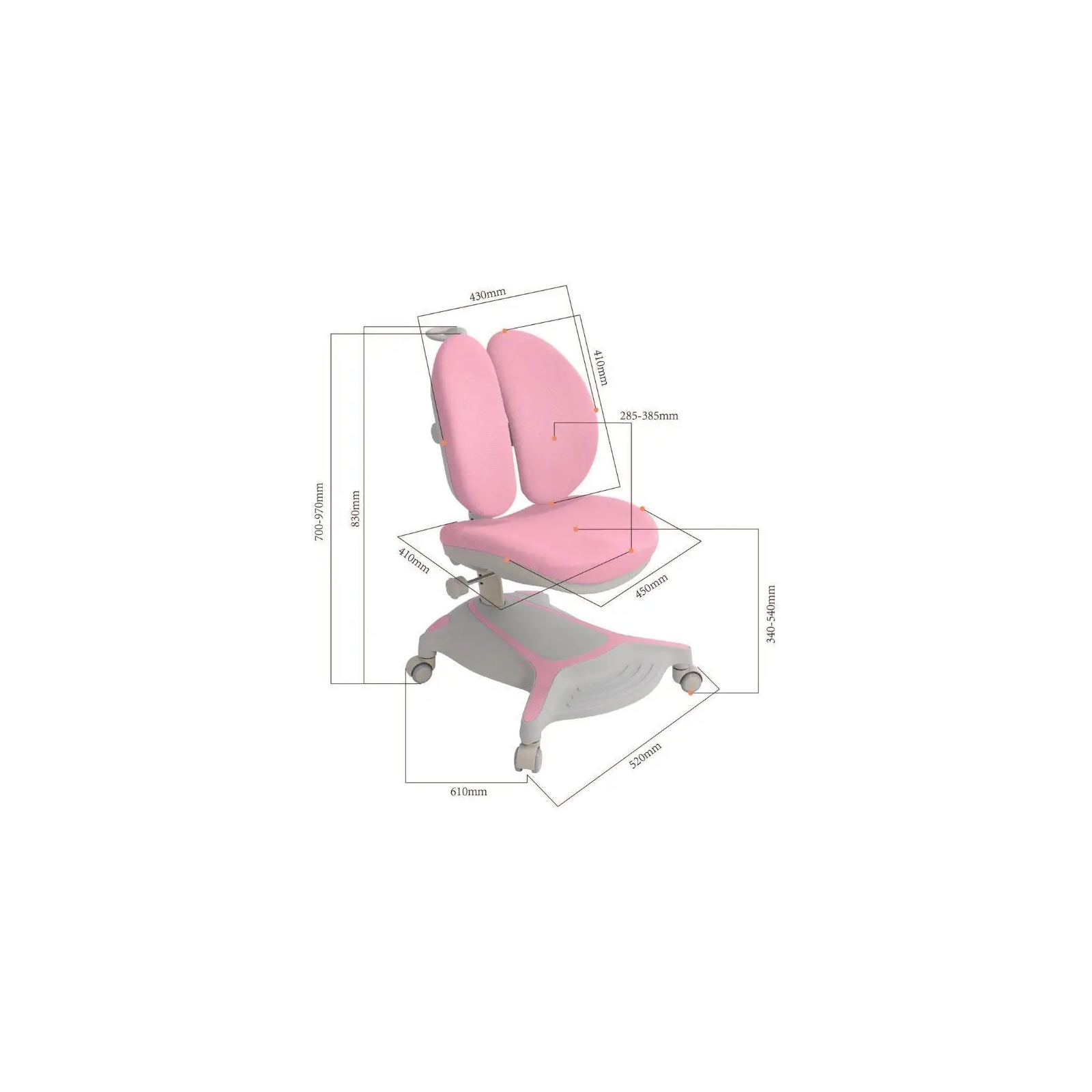 Дитяче крісло Cubby Bunias Pink Cubby (Bunias Pink) зображення 10