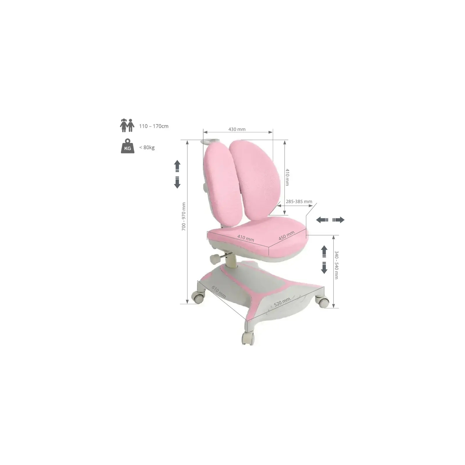 Дитяче крісло Cubby Bunias Pink Cubby (Bunias Pink) зображення 9