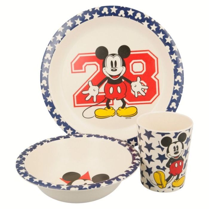 Набір дитячого посуду Stor Disney - Mickey Mouse all star, Bamboo (Stor-01325)