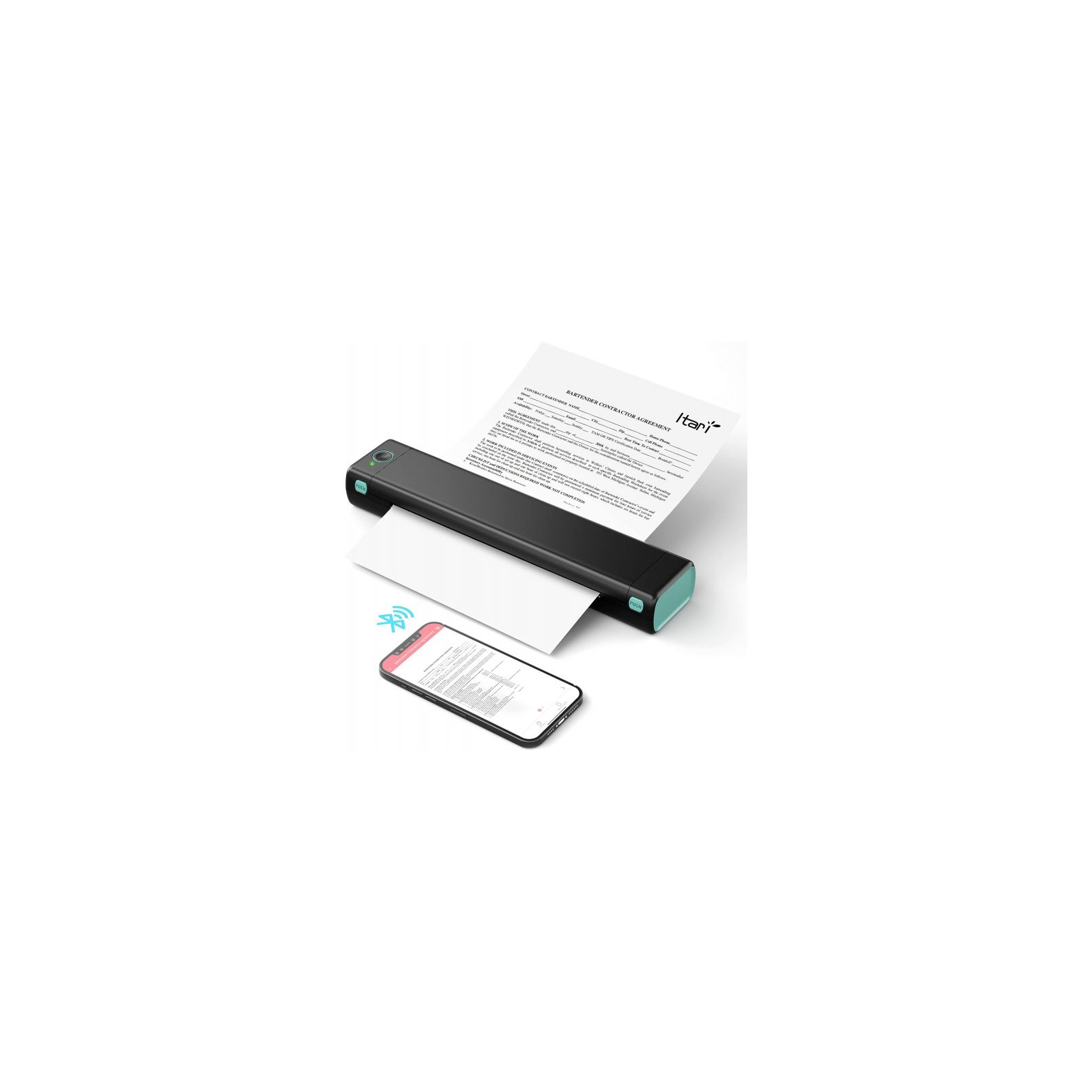 Принтер чеков UKRMARK M08-BK А4, Bluetooth, USB, черный (900781) изображение 3