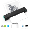 Принтер чеків UKRMARK M08-BK А4, Bluetooth, USB, чорний (900781)