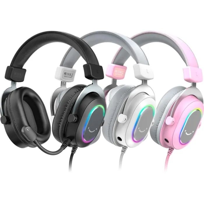 Наушники Fifine H6 RGB 7.1 Pink (H6P) изображение 5