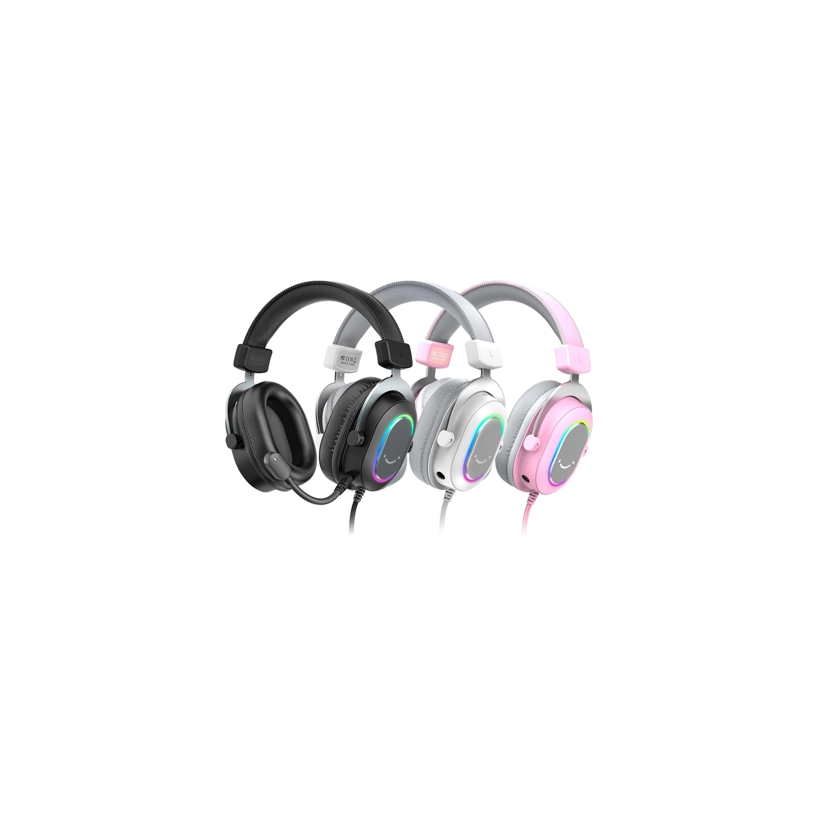 Навушники Fifine H6 RGB 7.1 Pink (H6P) зображення 5