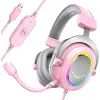 Наушники Fifine H6 RGB 7.1 Pink (H6P)
