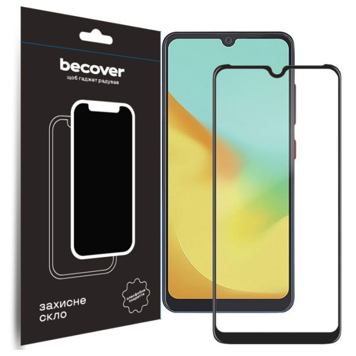 Скло захисне BeCover ZTE Blade A54 Black (710628)