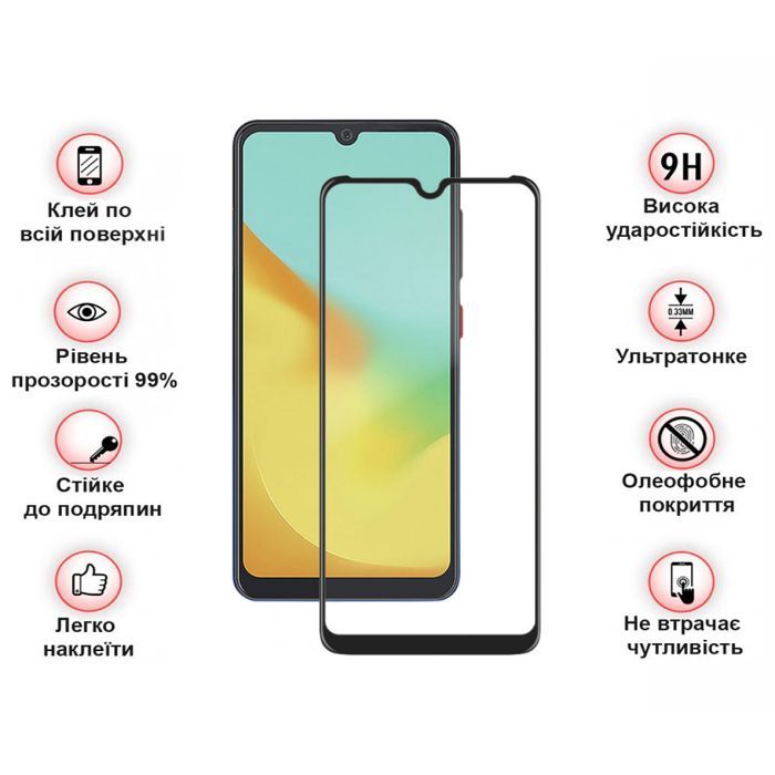 Скло захисне BeCover ZTE Blade A54 Black (710628) зображення 3