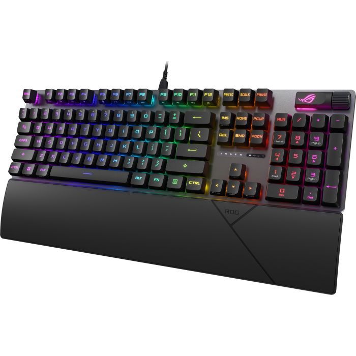 Клавиатура ASUS ROG Strix Scope II RX Red ABS UA USB Black (90MP0350-BKMA00) изображение 2