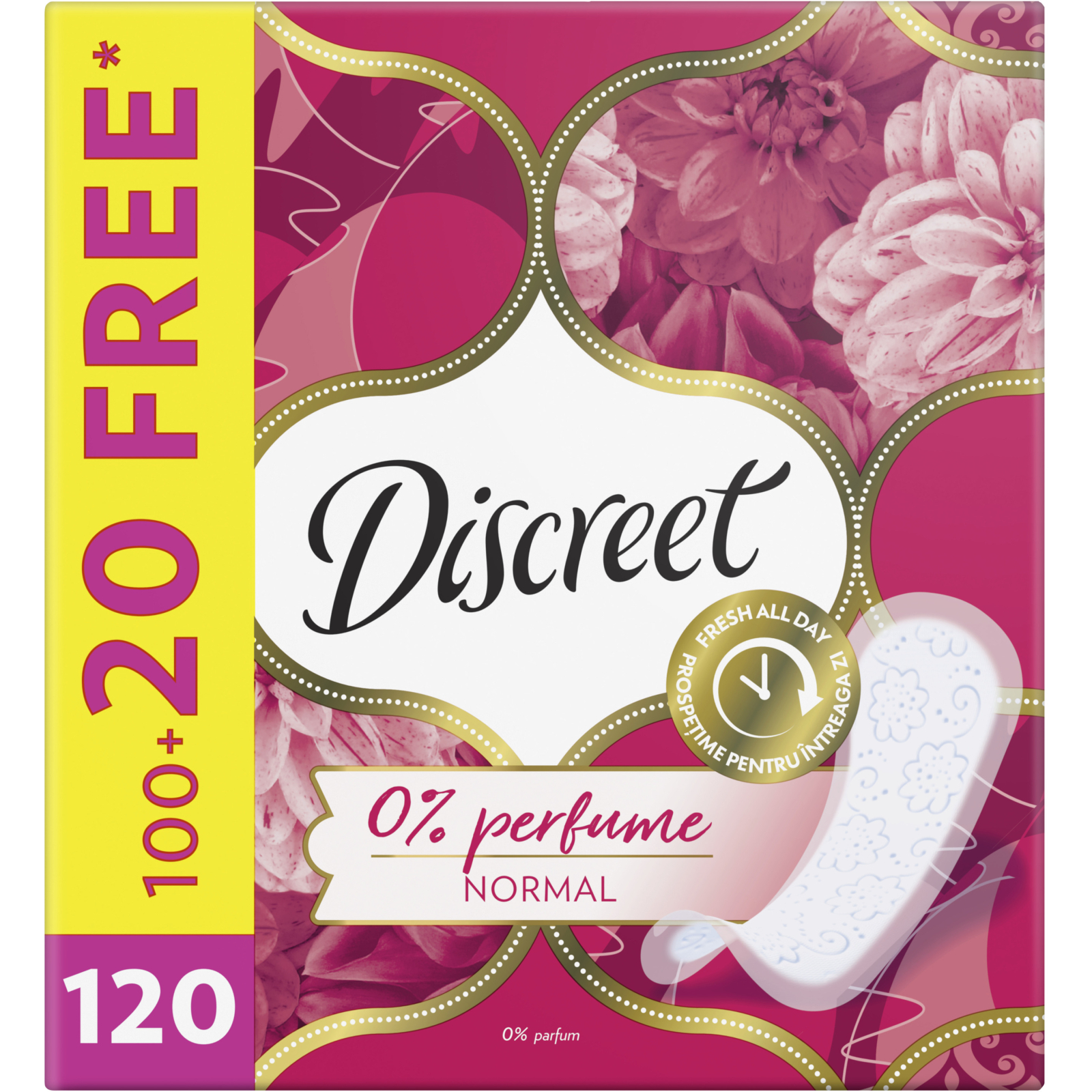 Ежедневные прокладки Discreet Normal Без запаха 120 шт. (8700216234269) изображение 2