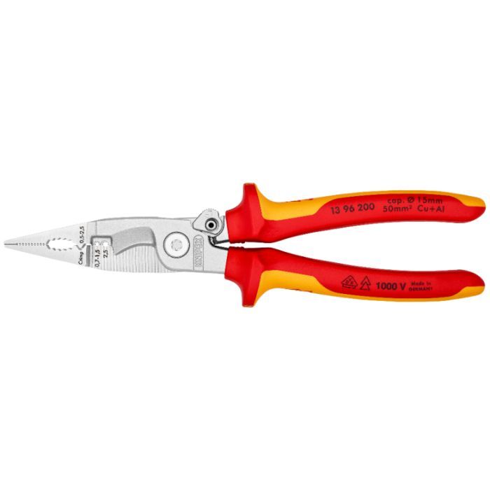 Плоскогубці KNIPEX для електромонтажних робіт (13 96 200)