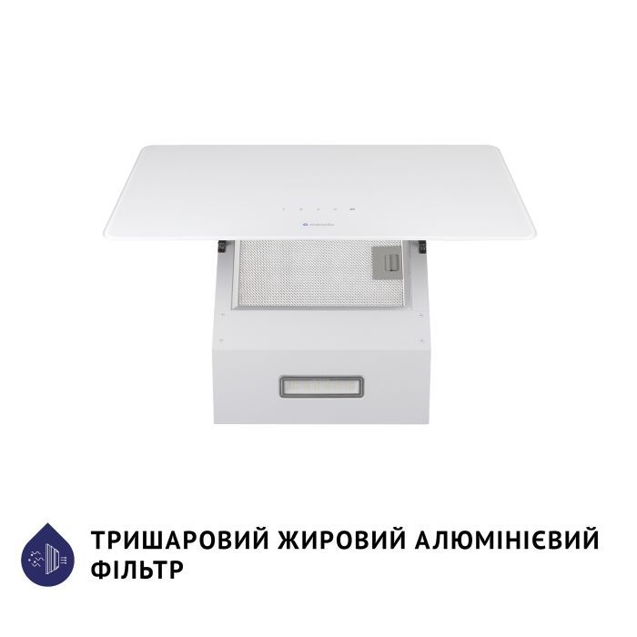 Витяжка кухонна Minola HVS 5224 WH 700 LED зображення 6