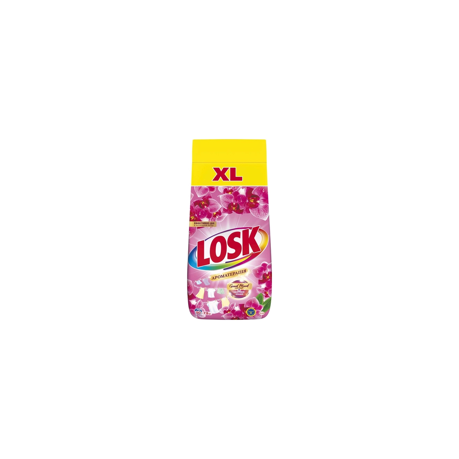 Стиральный порошок Losk Ароматерапия Эфирные масла и аромат Малазийского цветка 7.5 кг (9000101806946)
