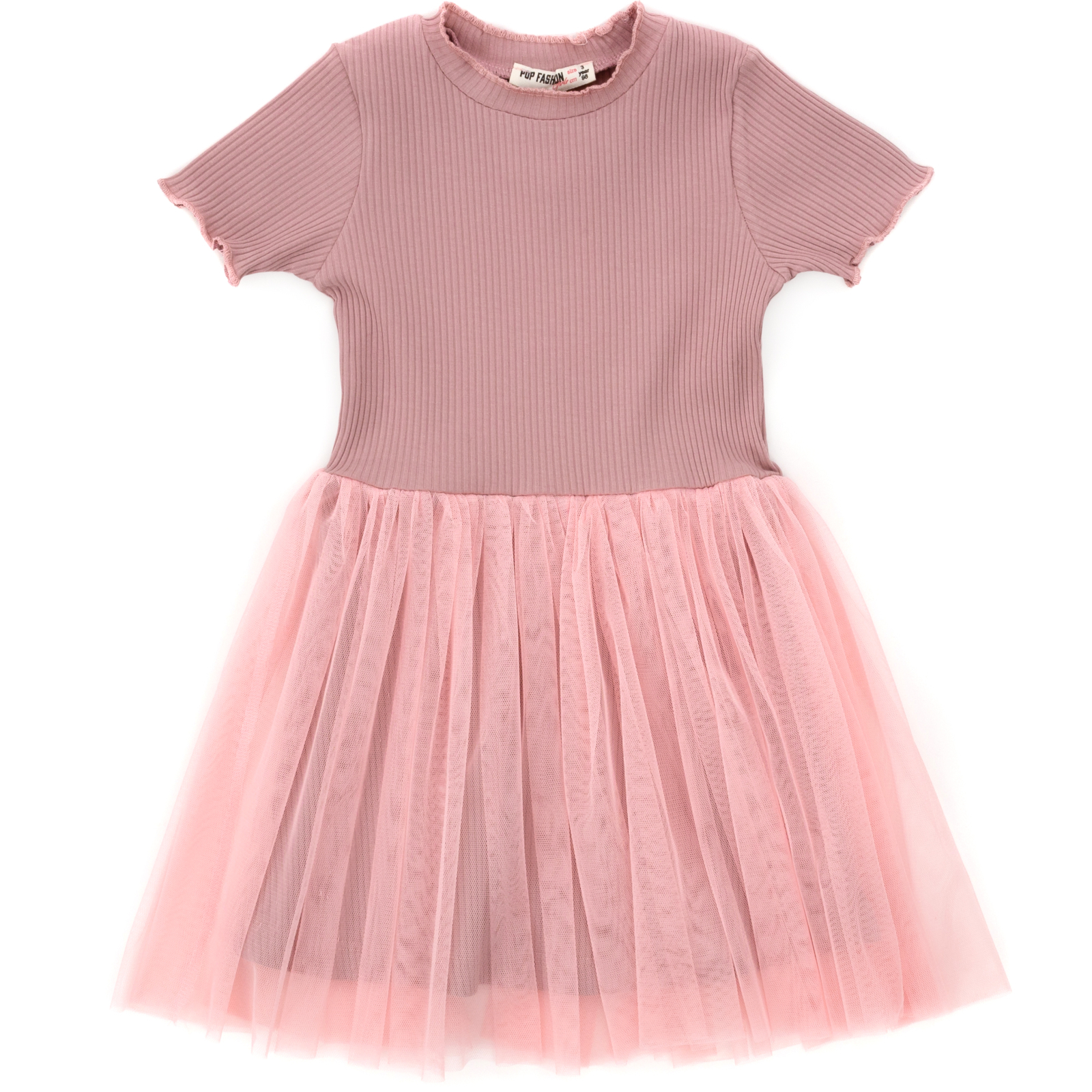 Плаття POP FASHION з фатиновою спідницею (7467-110G-pink)