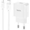 Зарядное устройство HOCO C106A charger set(iP) White (6931474783899) изображение 2