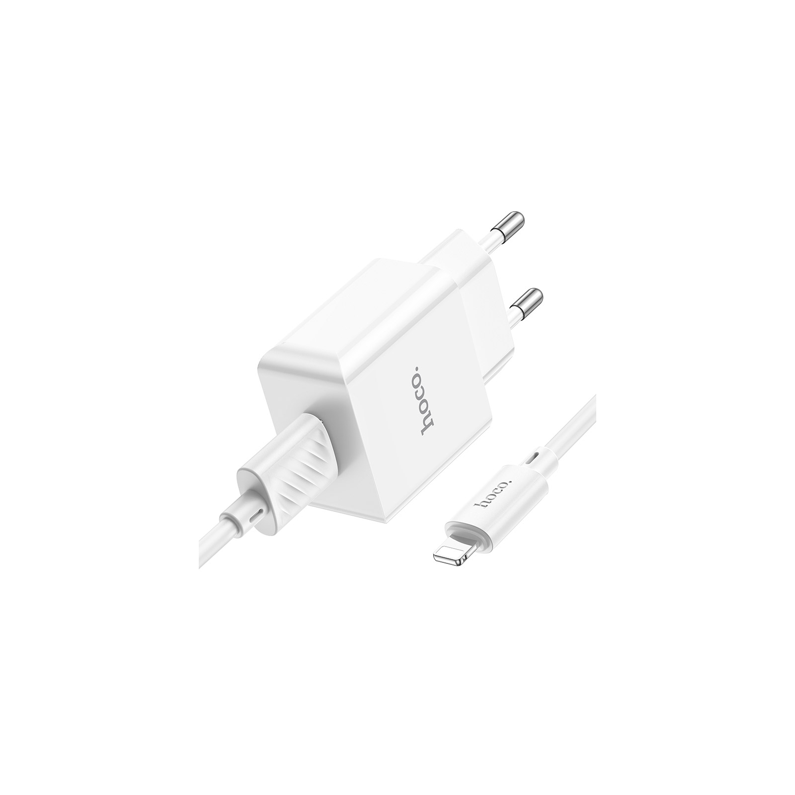 Зарядное устройство HOCO C106A charger set(iP) White (6931474783899) изображение 4