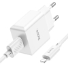 Зарядное устройство HOCO C106A charger set(iP) White (6931474783899) изображение 4