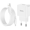 Зарядное устройство HOCO C106A charger set(iP) White (6931474783899)