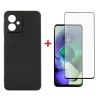 Чохол до мобільного телефона Dengos Kit for Motorola G54 case + glass (Black) (DG-KM-50)