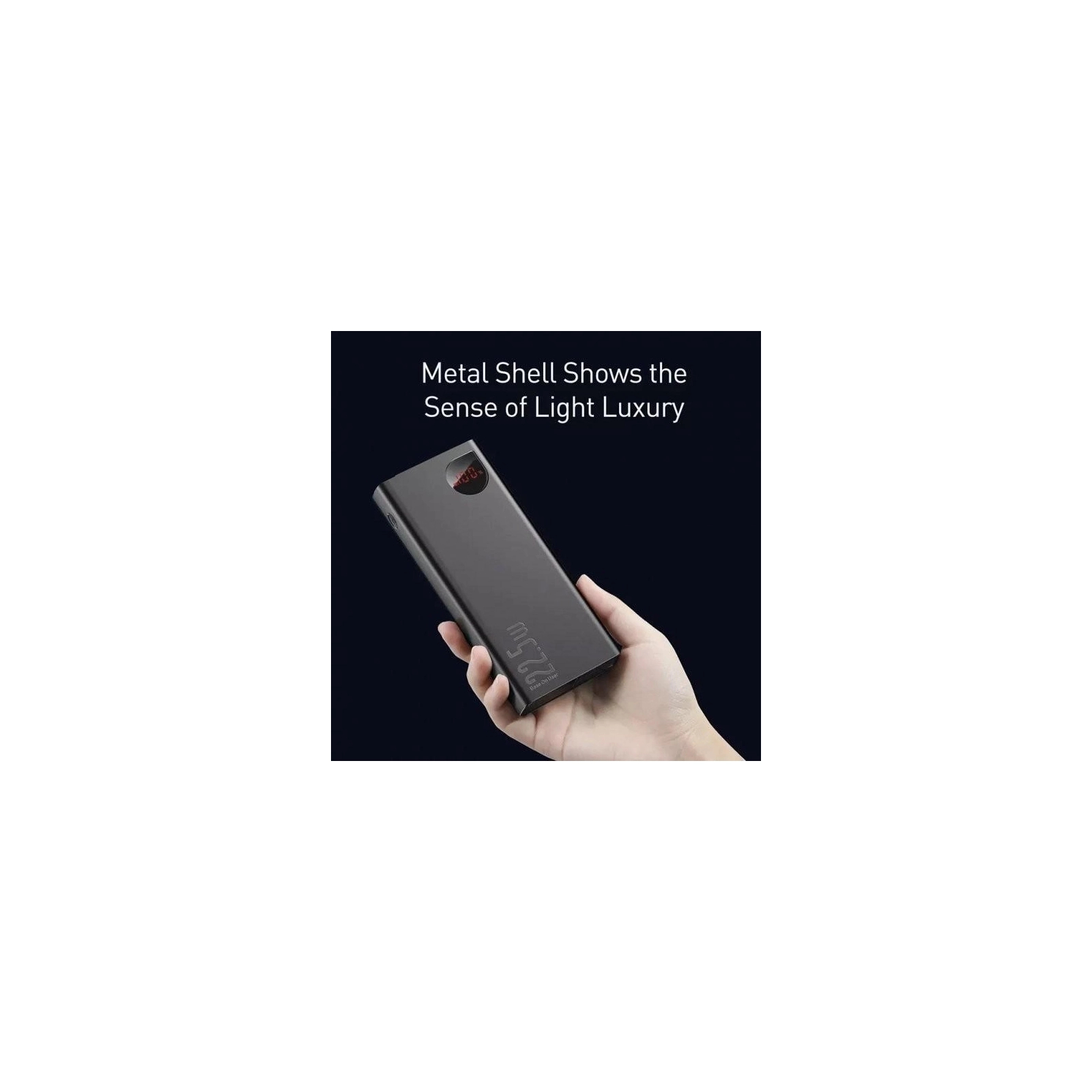 Батарея універсальна Baseus Adaman Metal Digital Display Quick Charge 20000mAh 22.5W (PPAD070101) зображення 9