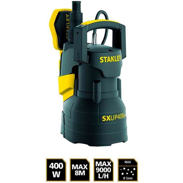 Дренажный насос Stanley 0.4 кВт, для чистой воды, 9000 л/ч (SXUP400PCE) изображение 2