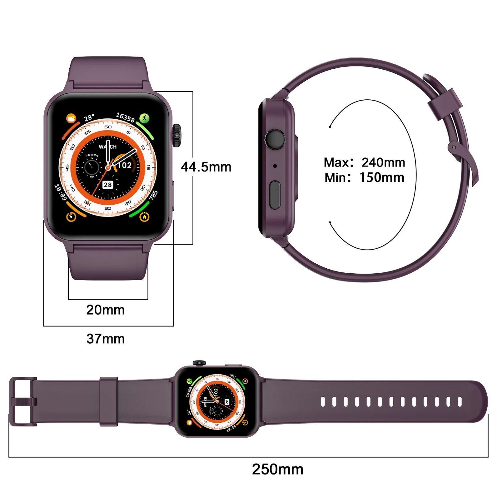 Смарт-часы Blackview R30 Pro Purple (6931548317449) изображение 7