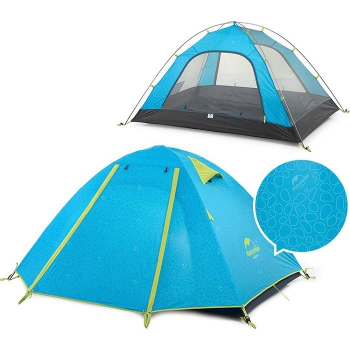 Палатка Naturehike чотиримісний P-Series NH18Z044-P 210T/65D помаранчеви (6975641887676) изображение 2