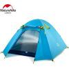 Палатка Naturehike чотиримісний P-Series NH18Z044-P 210T/65D блакитний (6975641888055)