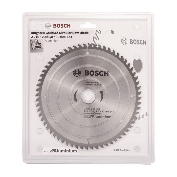 Диск пильный Bosch Eco for Aluminium 210x2.4x30-64T (2.608.644.391) изображение 2