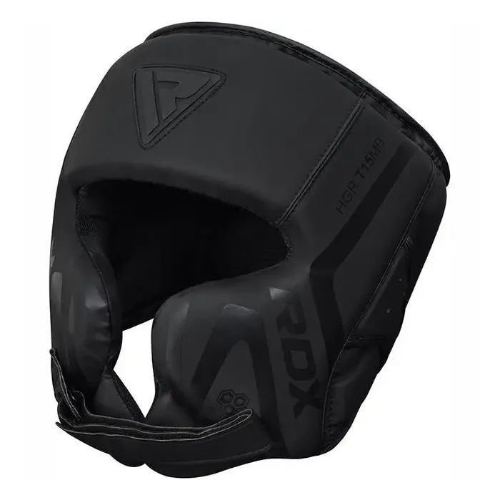 Боксерский шлем RDX T15 Noir Cheek Protector Matte Black M (HGR-T15MB-M) изображение 2