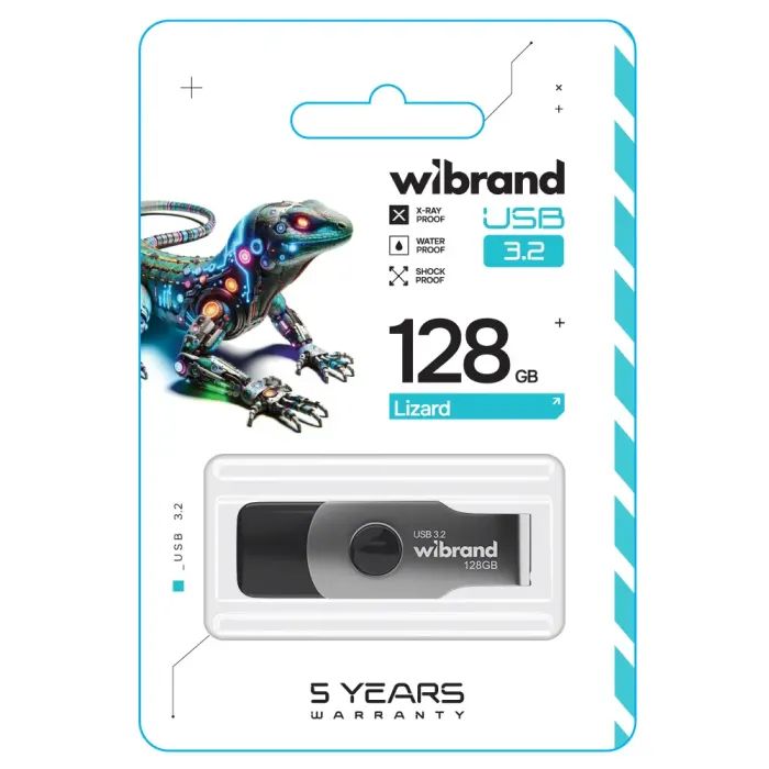 USB флеш накопитель Wibrand 512GB Lizard Black USB 3.2 (WI3.2/LI512P9B) изображение 3