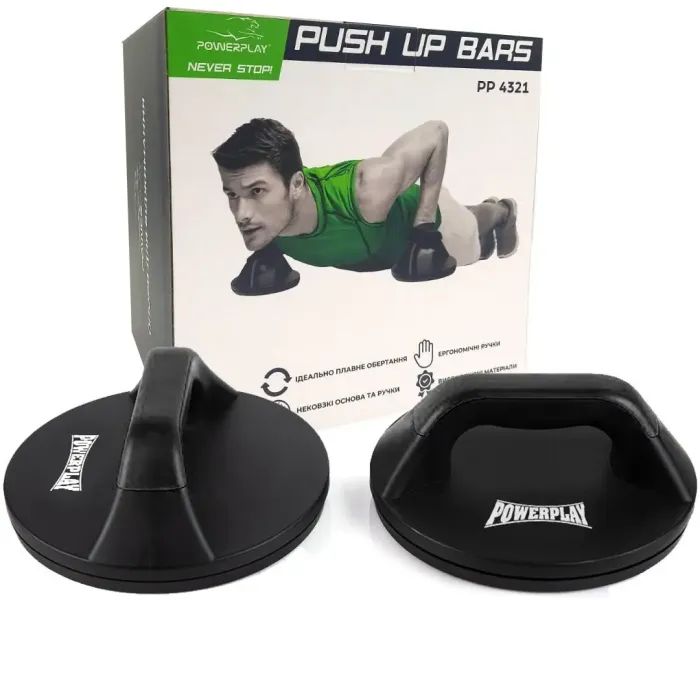 Упоры для отжиманий PowerPlay 4321 Push Up Bars Круглі (SALE_PP_4321) изображение 7