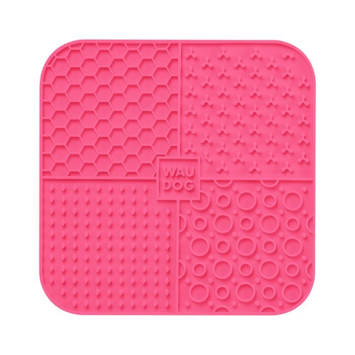 Універсальний посуд для тварин WAUDOG Silicone Килимок для злизування 19х19х1 см рожевий (23527) зображення 3