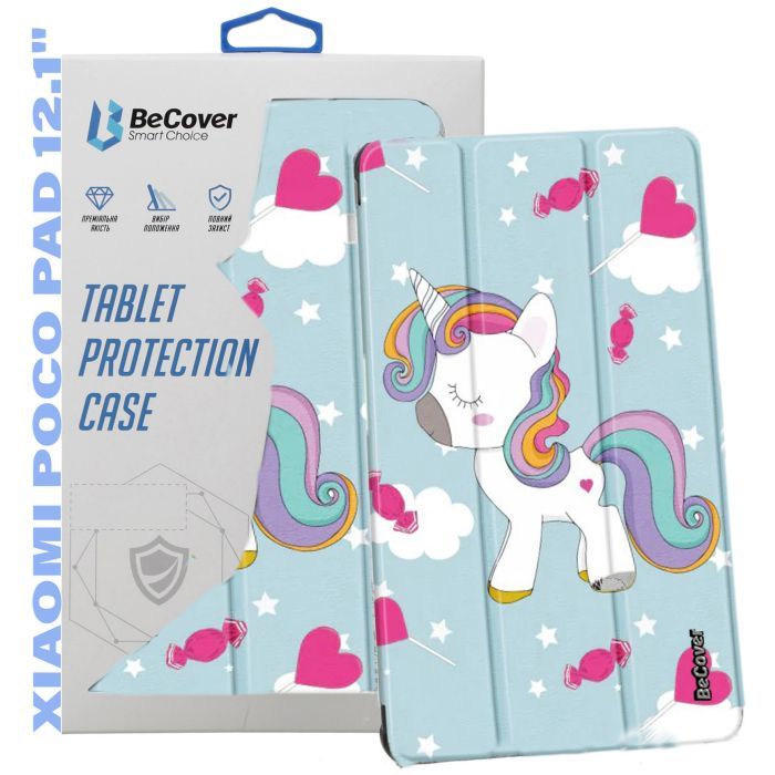 Чехол для планшета BeCover Smart Case Xiaomi Poco Pad 12.1" Light Blue (711560)