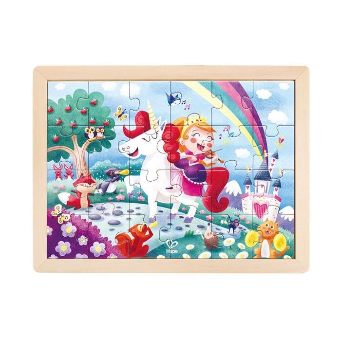 Пазл Hape Единороги с раскраской (E1642) изображение 2