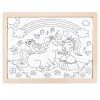 Пазл Hape Единороги с раскраской (E1642) изображение 6