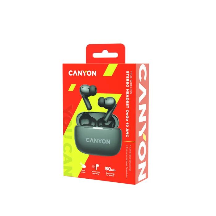Наушники Canyon TWS-10 OnGo ANC ENC Black (CNS-TWS10BK) изображение 6