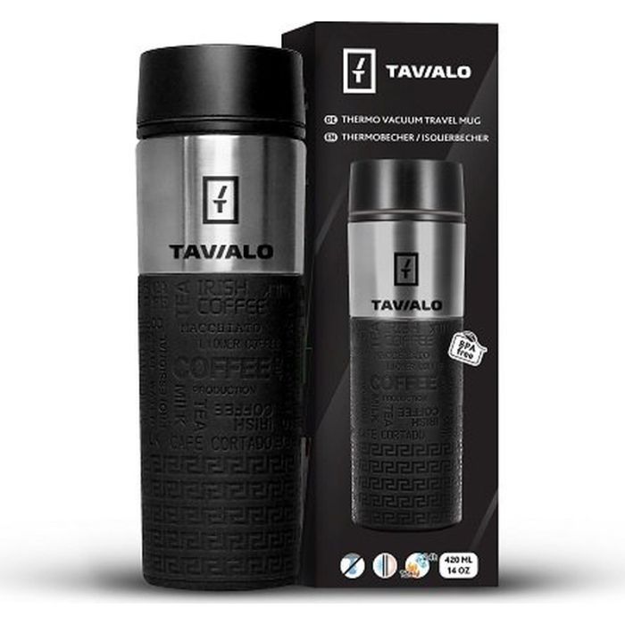 Термокружка Tavialo + 2 ущільнювальних кільця 420 мл Коричневий (190420112) зображення 4