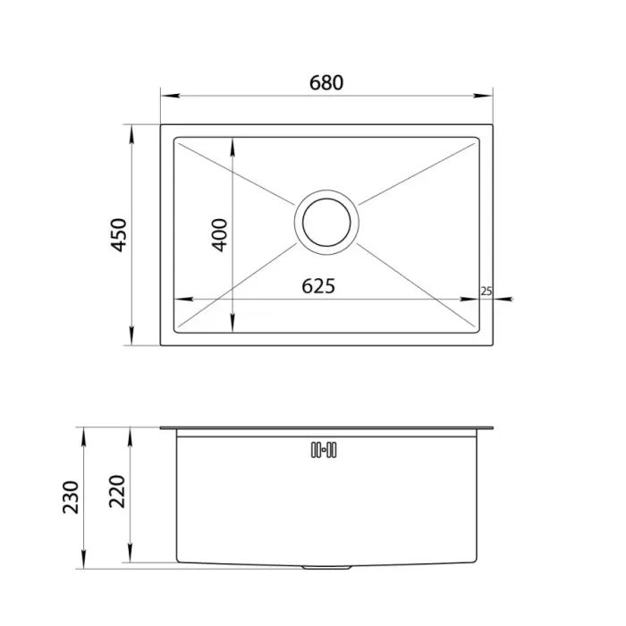 Мойка кухонная Nett NB-6845 (131520) изображение 2