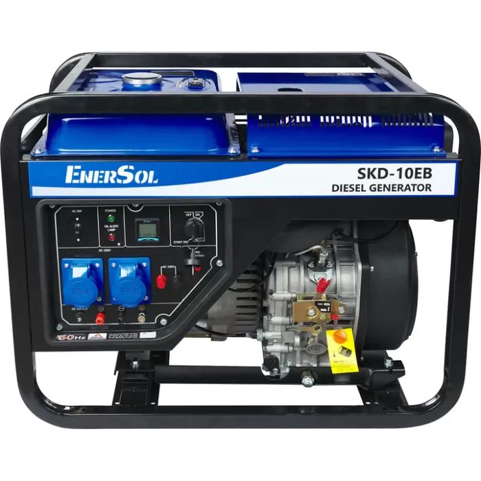 Генератор Enersol дизельный, 1-ф, 10 kW, двигатель ES-110F, 3000 об/мин, вес 170 кг (SKD-10EBA)