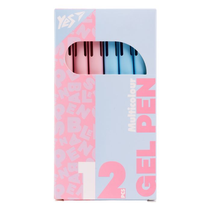 Ручка гелевая Yes Vector 0,5 мм автоматическая 4 цвета (420458)