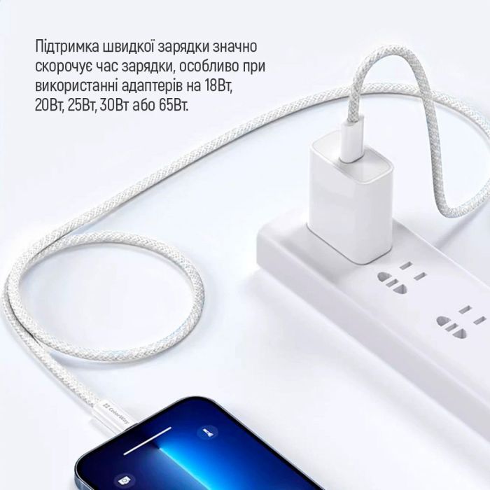 Дата кабель USB-C to USB-C 1.0m 60W 3.0А black ColorWay (CW-CBPDCC061-BK) зображення 11