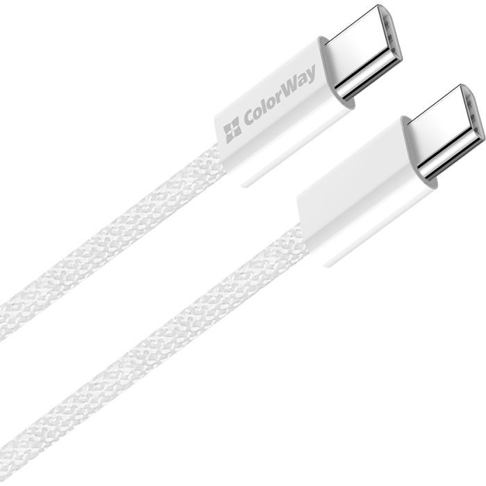Дата кабель USB-C to USB-C 1.0m 60W 3.0А black ColorWay (CW-CBPDCC061-BK) зображення 2