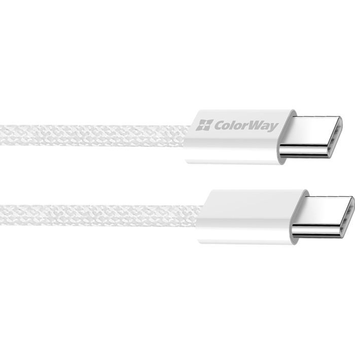 Дата кабель USB-C to USB-C 1.0m 60W 3.0А black ColorWay (CW-CBPDCC061-BK) зображення 3