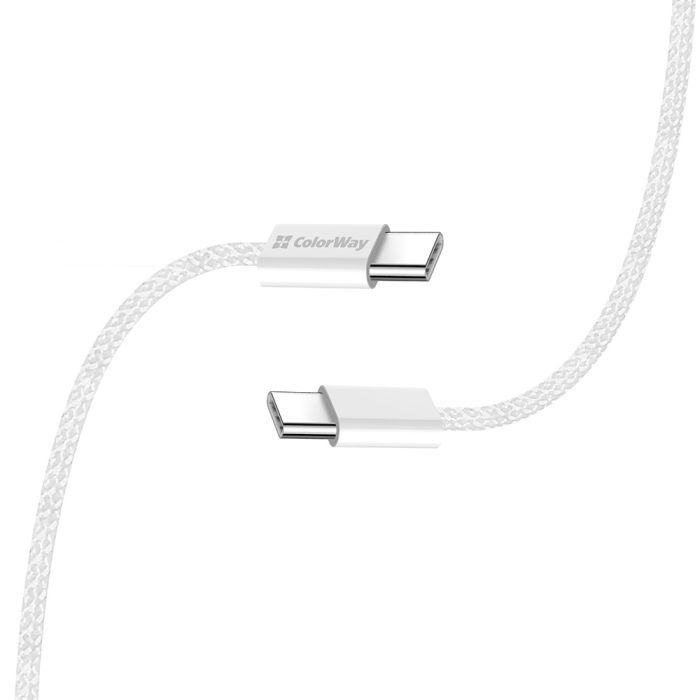 Дата кабель USB-C to USB-C 1.0m 60W 3.0А black ColorWay (CW-CBPDCC061-BK) зображення 5