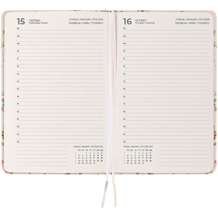 Еженедельник Axent датированный 2025 Laura Ashley A5, Delicate (8901-25-3-A-LA) изображение 3