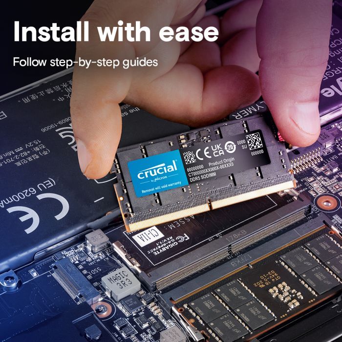 Модуль памяти для ноутбука SoDIMM DDR5 8GB 5200 MHz Micron (CT8G52C42S5) изображение 6
