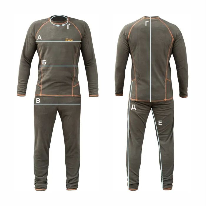Комплект термобелья Tramp Microfleece Оливковий XL (UTRUM-020-olive-XL) изображение 6